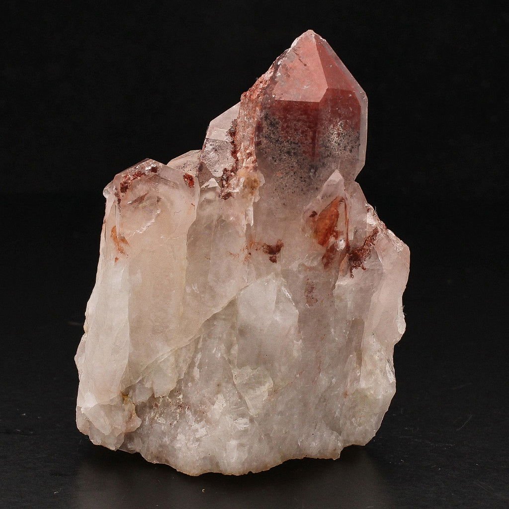 Buy your Hematite Orange River Quartz Cluster – Deep Red Phantom Crystals online now or in store at Forever Gems in Franschhoek, South Africa