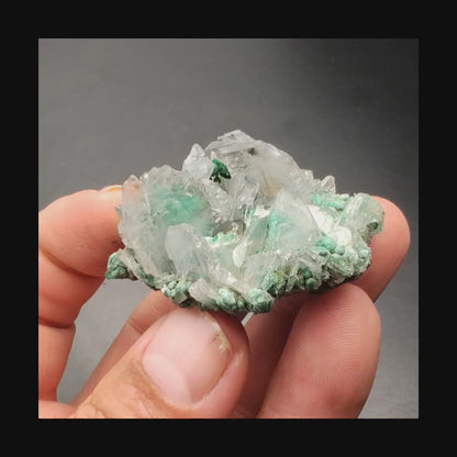 Miniature Baryte and Malachite