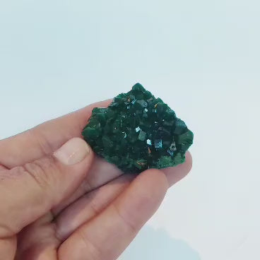 Dioptase with Fibrous Malachite, Kimbedi Congo