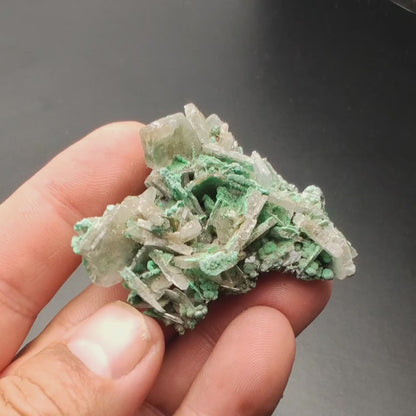 Unique Baryte and Malachite Combo: Shangulowe Mine