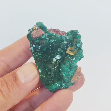 Dioptase on Matrix from Congo – Kimbedi, Mindouli
