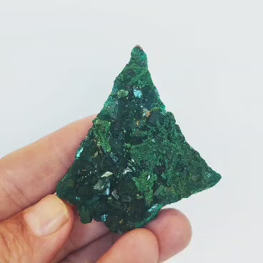 Kimbedi Dioptase Crystal Plate with Malachite & Plancheite