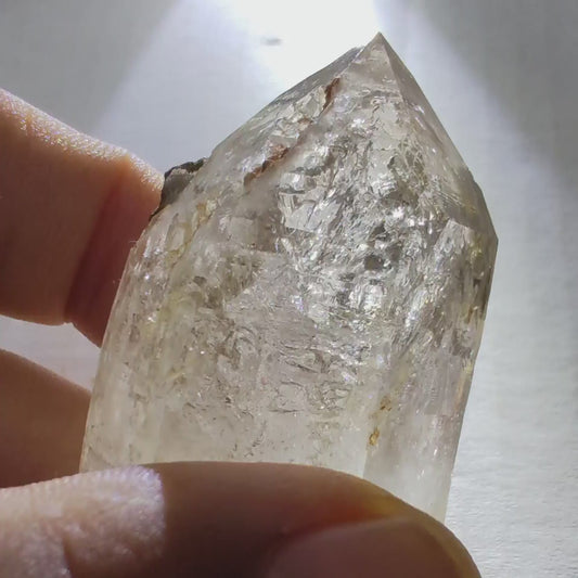 Enhydro Smoky Quartz Crystal from Erongo, Namibia