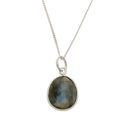 Sterling Silver Labradorite Necklace – Forever Gems