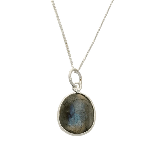 Sterling Silver Labradorite Necklace – Forever Gems
