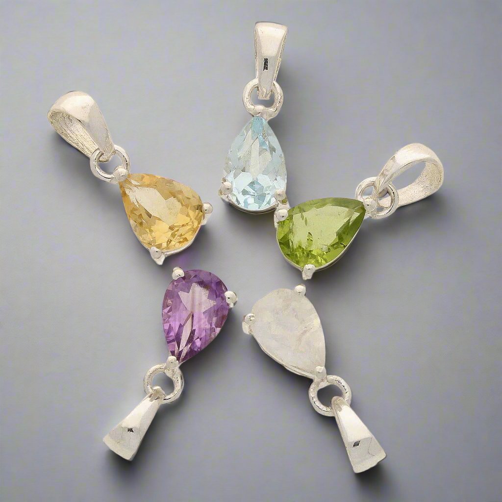 Buy your Radiant Tears: Teardrop Faceted Peridot Necklace online now or in store at Forever Gems in Franschhoek, South Africa