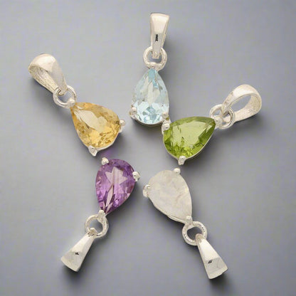 Buy your Radiant Tears: Teardrop Faceted Peridot Necklace online now or in store at Forever Gems in Franschhoek, South Africa