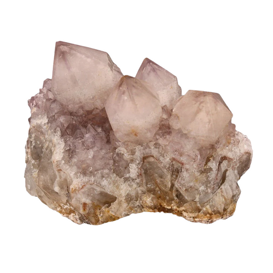 Buy your Rarity Northern Cape Smoky Amethyst Cactus Quartz Cluster online now or in store at Forever Gems in Franschhoek, South Africa