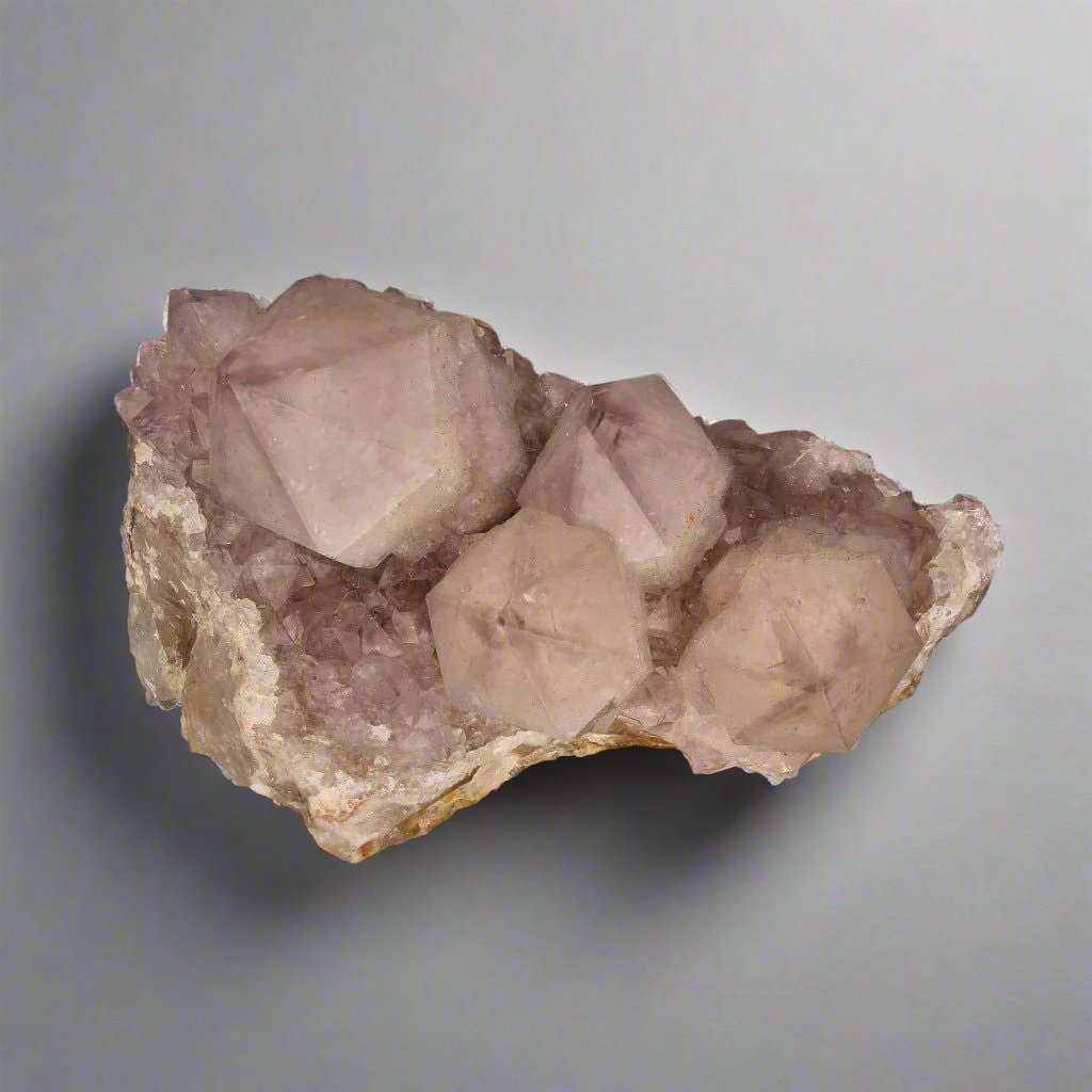 Buy your Rarity Northern Cape Smoky Amethyst Cactus Quartz Cluster online now or in store at Forever Gems in Franschhoek, South Africa