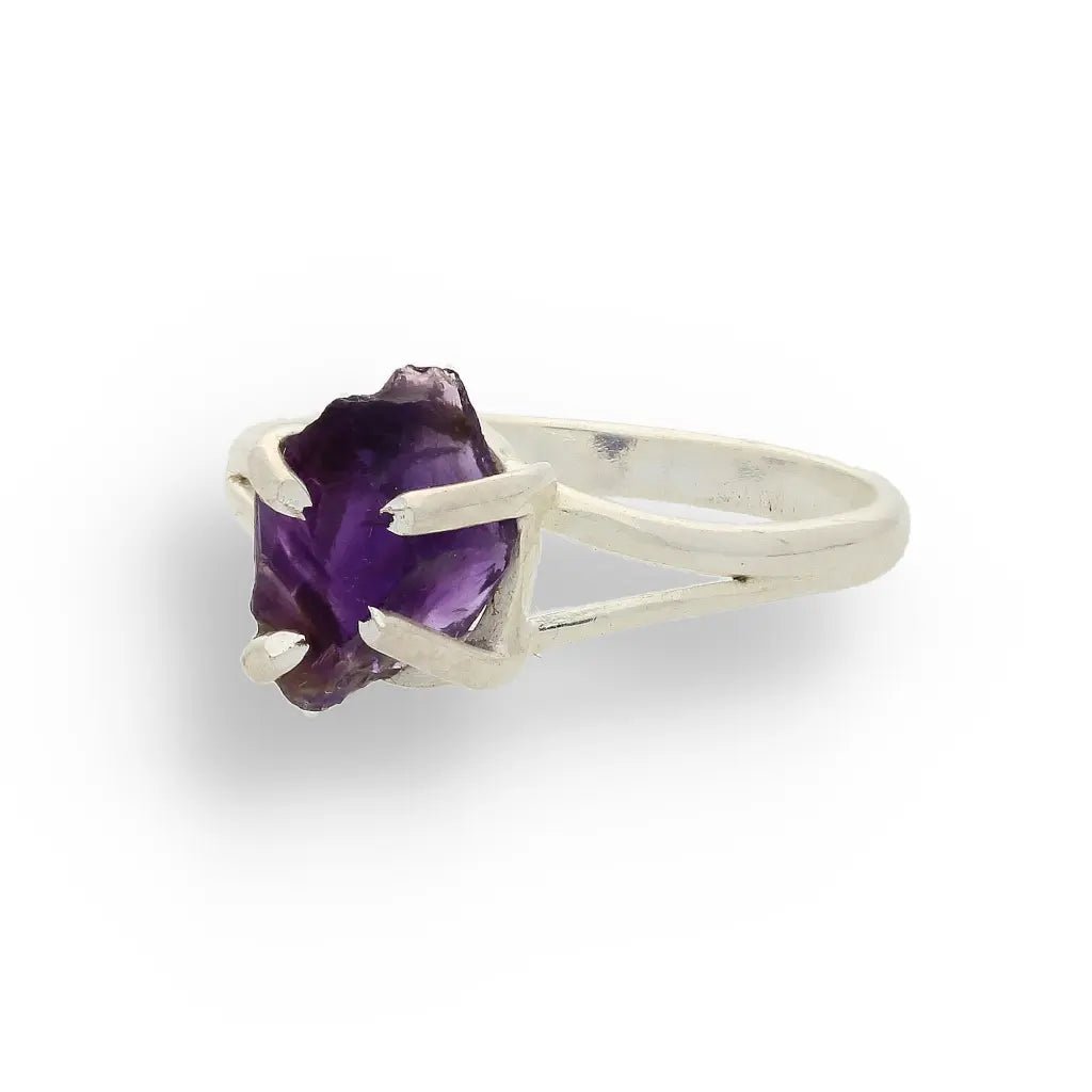 Buy your Rough Amethyst Sterling Silver Ring online now or in store at Forever Gems in Franschhoek, South Africa