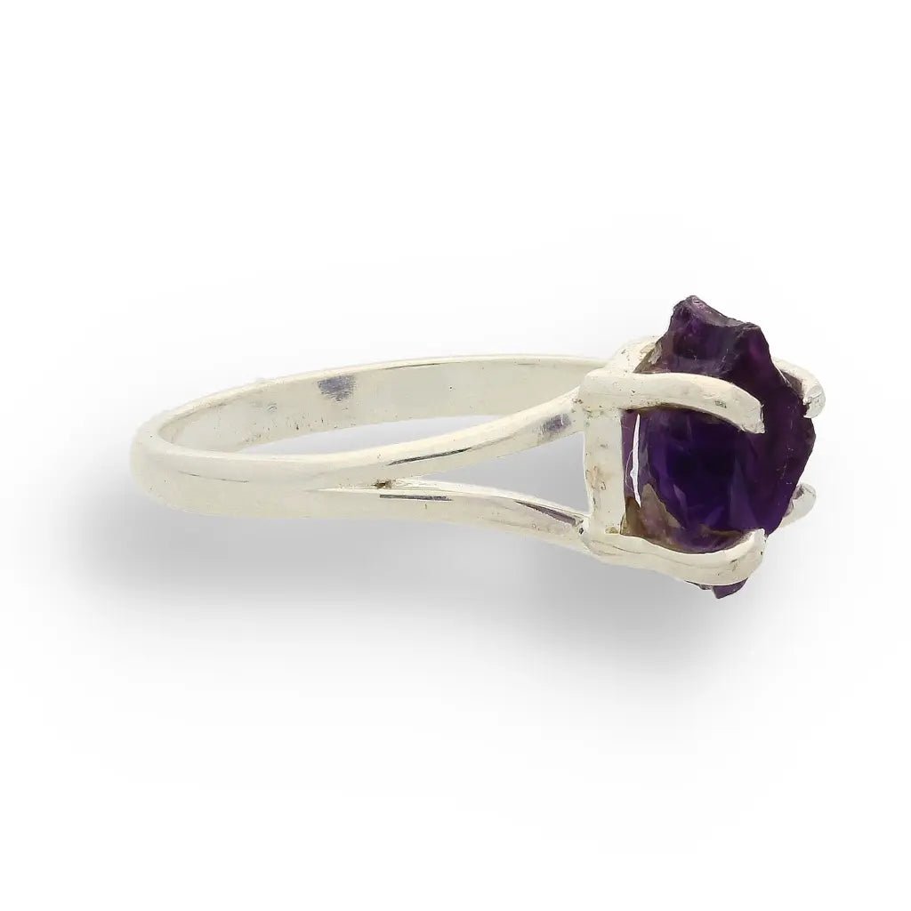 Buy your Rough Amethyst Sterling Silver Ring online now or in store at Forever Gems in Franschhoek, South Africa