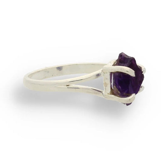 Buy your Rough Amethyst Sterling Silver Ring online now or in store at Forever Gems in Franschhoek, South Africa