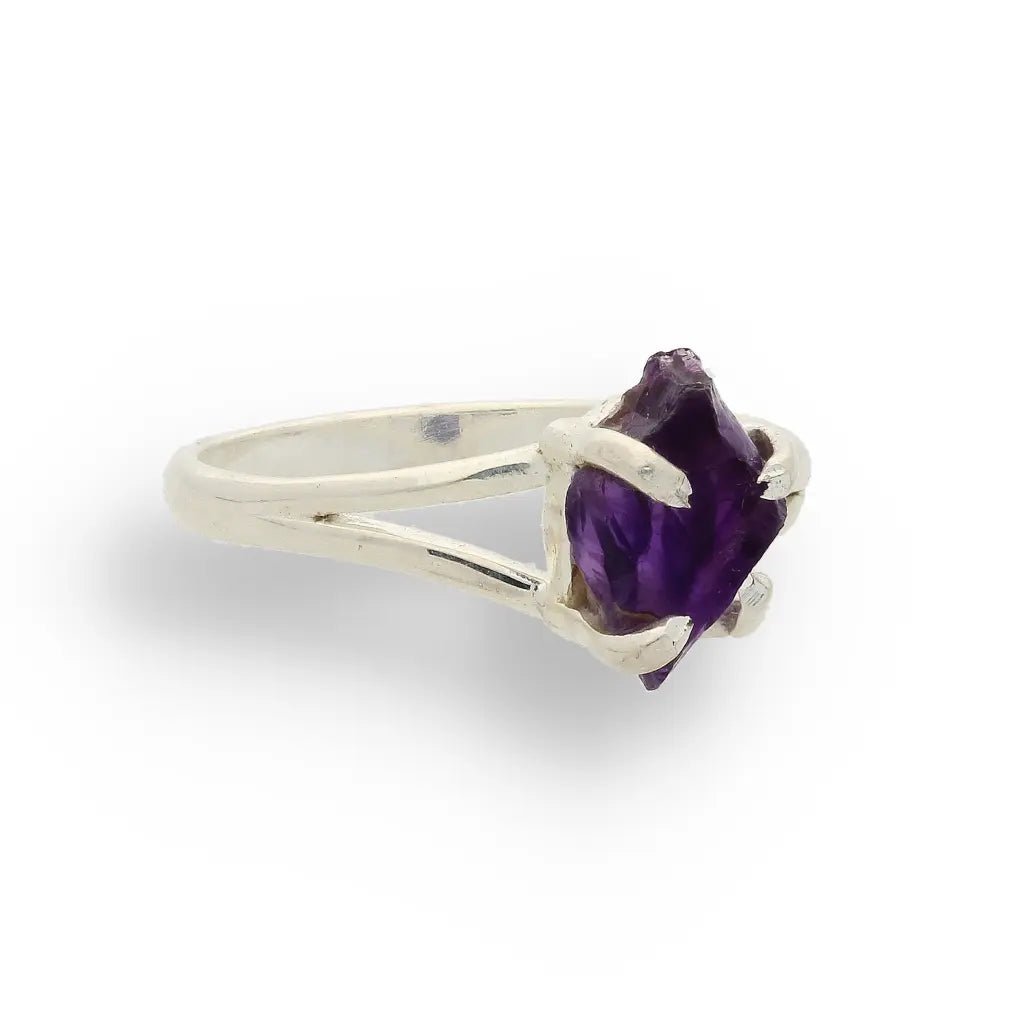 Buy your Rough Amethyst Sterling Silver Ring online now or in store at Forever Gems in Franschhoek, South Africa