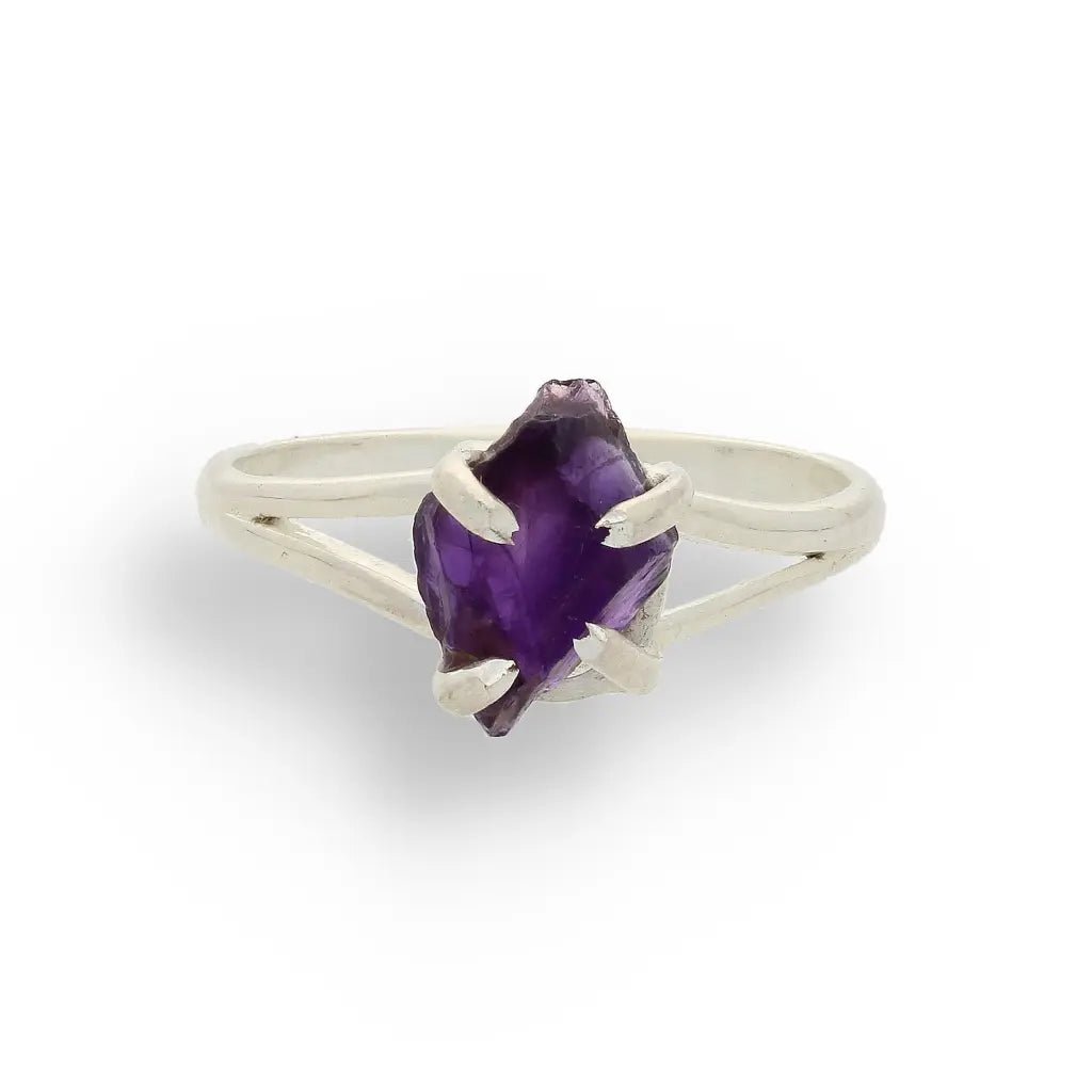 Buy your Rough Amethyst Sterling Silver Ring online now or in store at Forever Gems in Franschhoek, South Africa