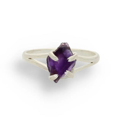 Buy your Rough Amethyst Sterling Silver Ring online now or in store at Forever Gems in Franschhoek, South Africa