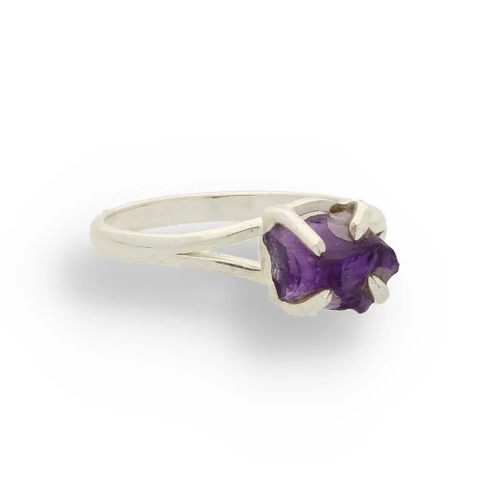 Buy your Rough Amethyst Sterling Silver Ring online now or in store at Forever Gems in Franschhoek, South Africa