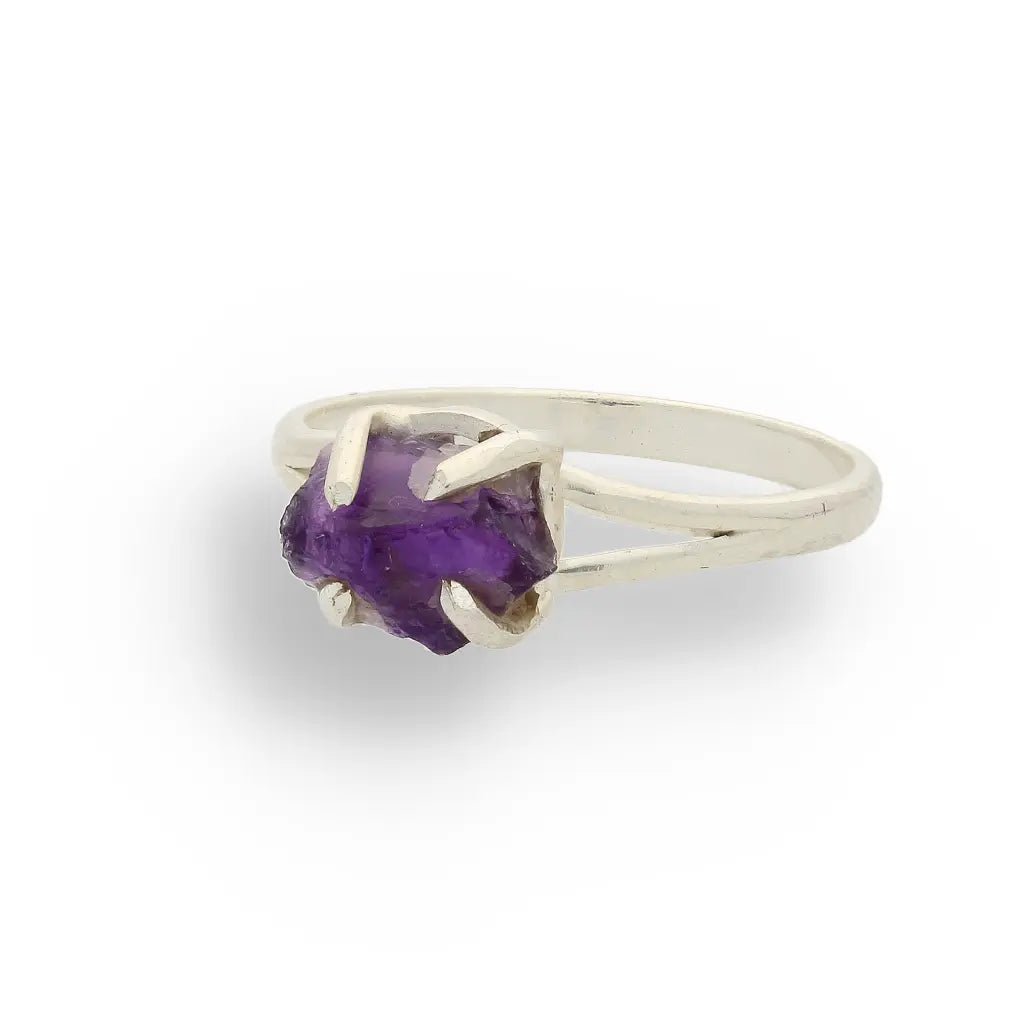 Buy your Rough Amethyst Sterling Silver Ring online now or in store at Forever Gems in Franschhoek, South Africa