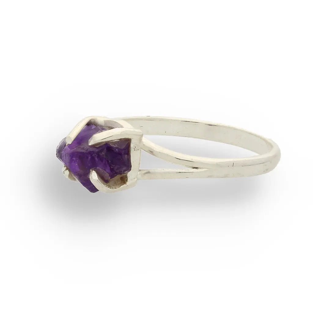 Buy your Rough Amethyst Sterling Silver Ring online now or in store at Forever Gems in Franschhoek, South Africa