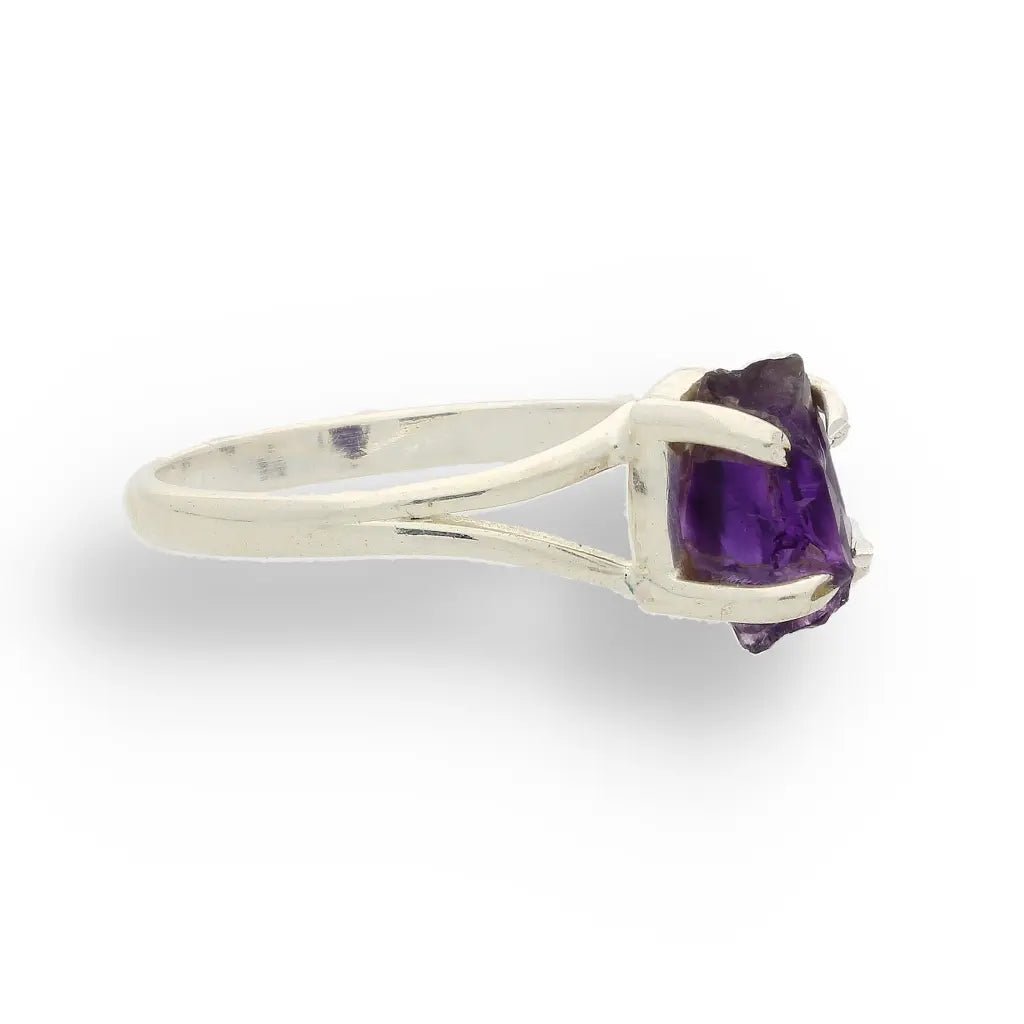 Buy your Rough Amethyst Sterling Silver Ring online now or in store at Forever Gems in Franschhoek, South Africa
