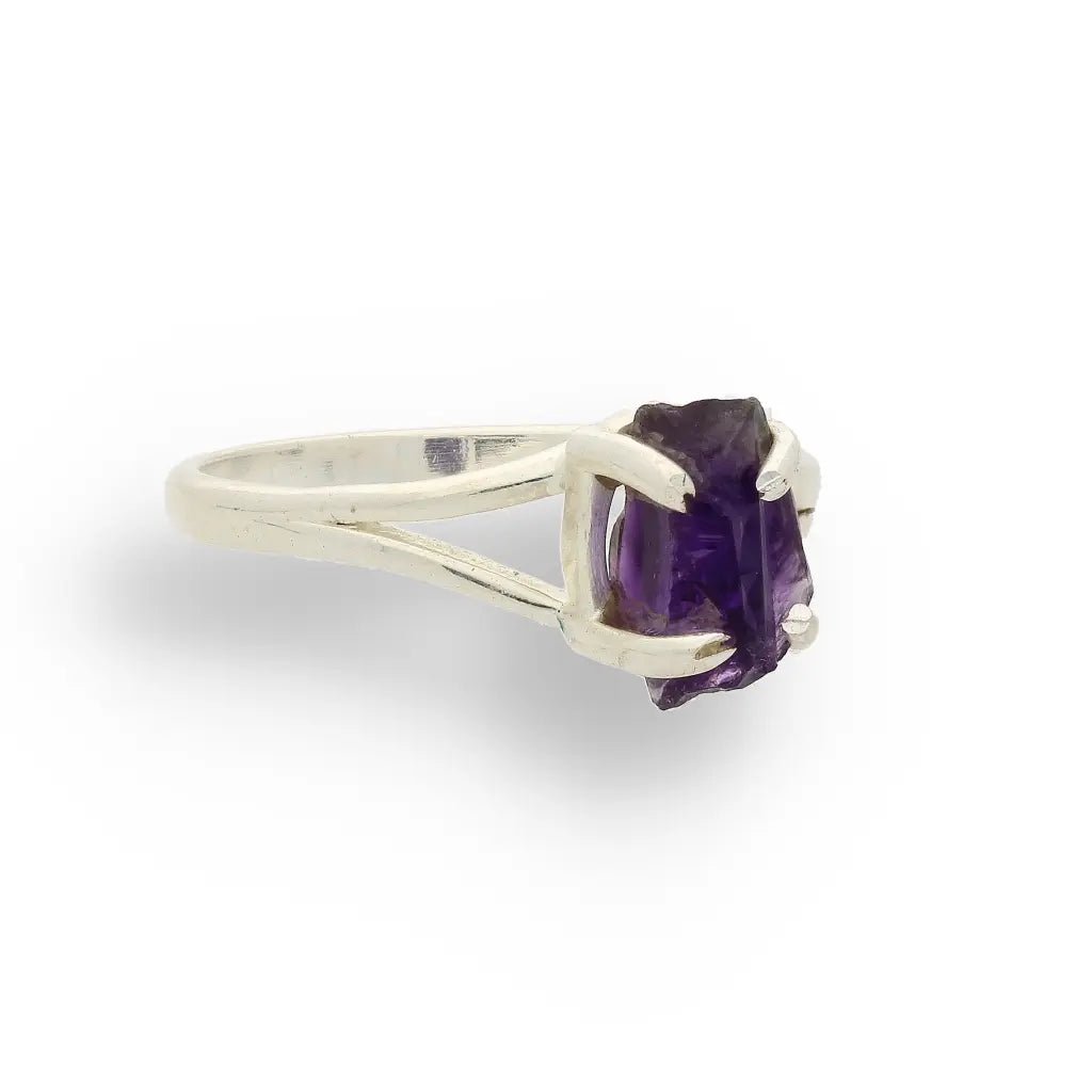 Buy your Rough Amethyst Sterling Silver Ring online now or in store at Forever Gems in Franschhoek, South Africa