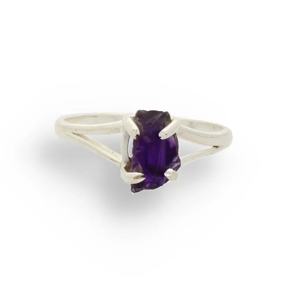 Buy your Rough Amethyst Sterling Silver Ring online now or in store at Forever Gems in Franschhoek, South Africa