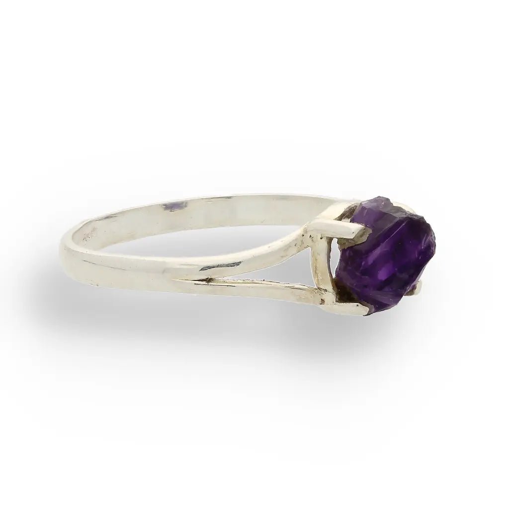 Buy your Rough Amethyst Sterling Silver Ring online now or in store at Forever Gems in Franschhoek, South Africa