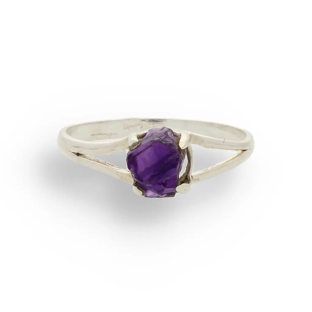 Buy your Rough Amethyst Sterling Silver Ring online now or in store at Forever Gems in Franschhoek, South Africa
