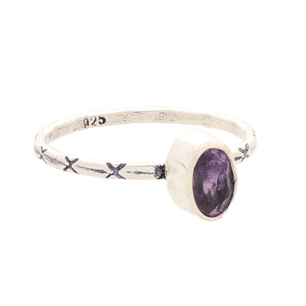 Get your Amethyst Silver Stack Ring – February Birthstone Glow online now or in store at Forever Gems in Franschhoek, South Africa