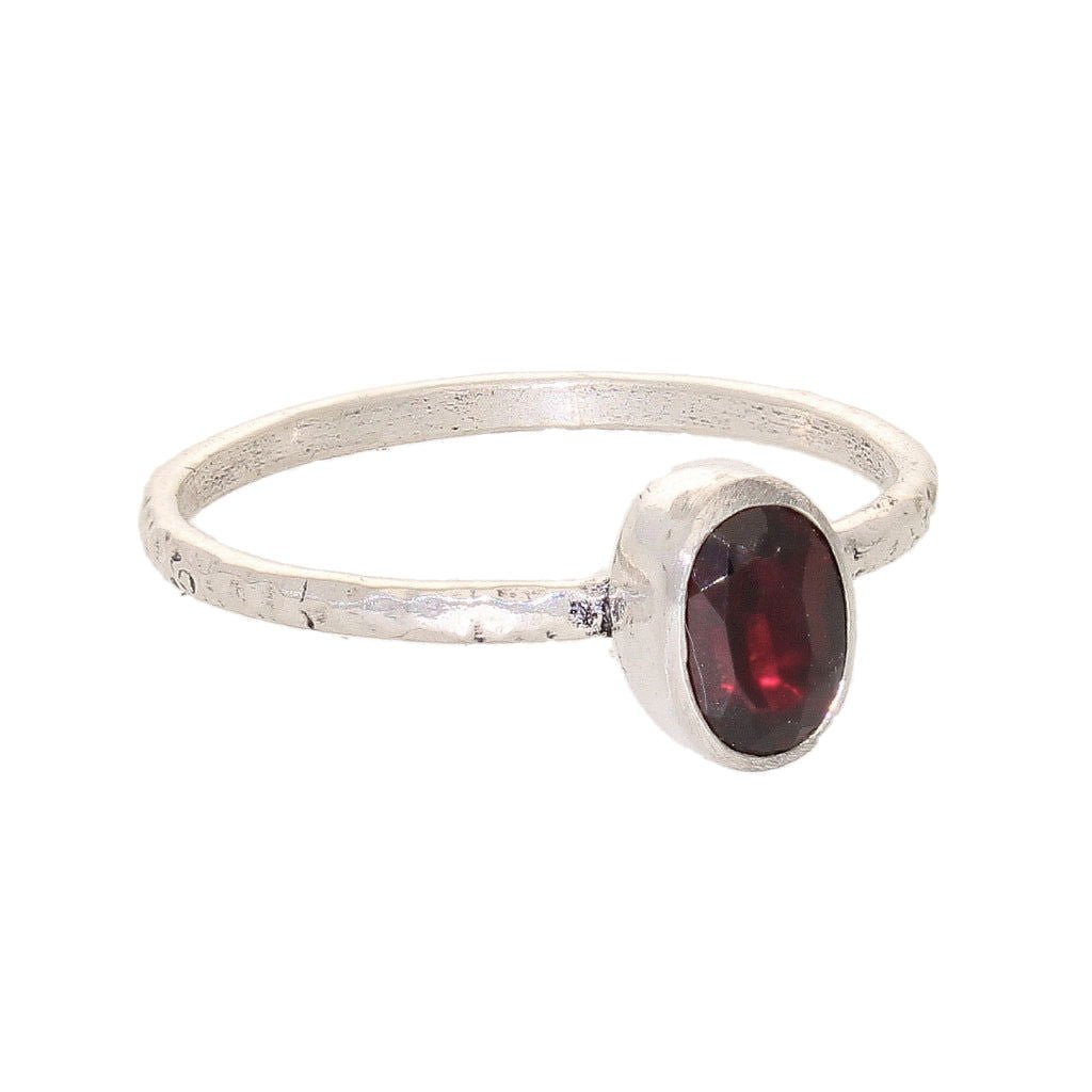 Get your Garnet Silver Stack Ring – January Birthstone Glow online now or in store at Forever Gems in Franschhoek, South Africa