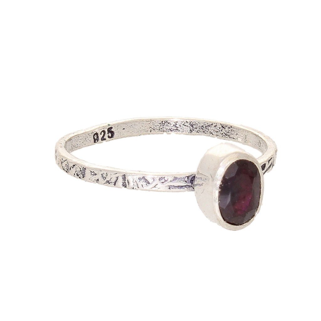 Get your Garnet Silver Stack Ring – January Birthstone Glow online now or in store at Forever Gems in Franschhoek, South Africa