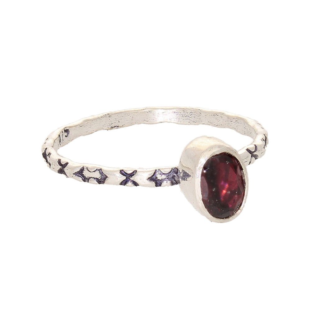 Get your Garnet Silver Stack Ring – January Birthstone Glow online now or in store at Forever Gems in Franschhoek, South Africa