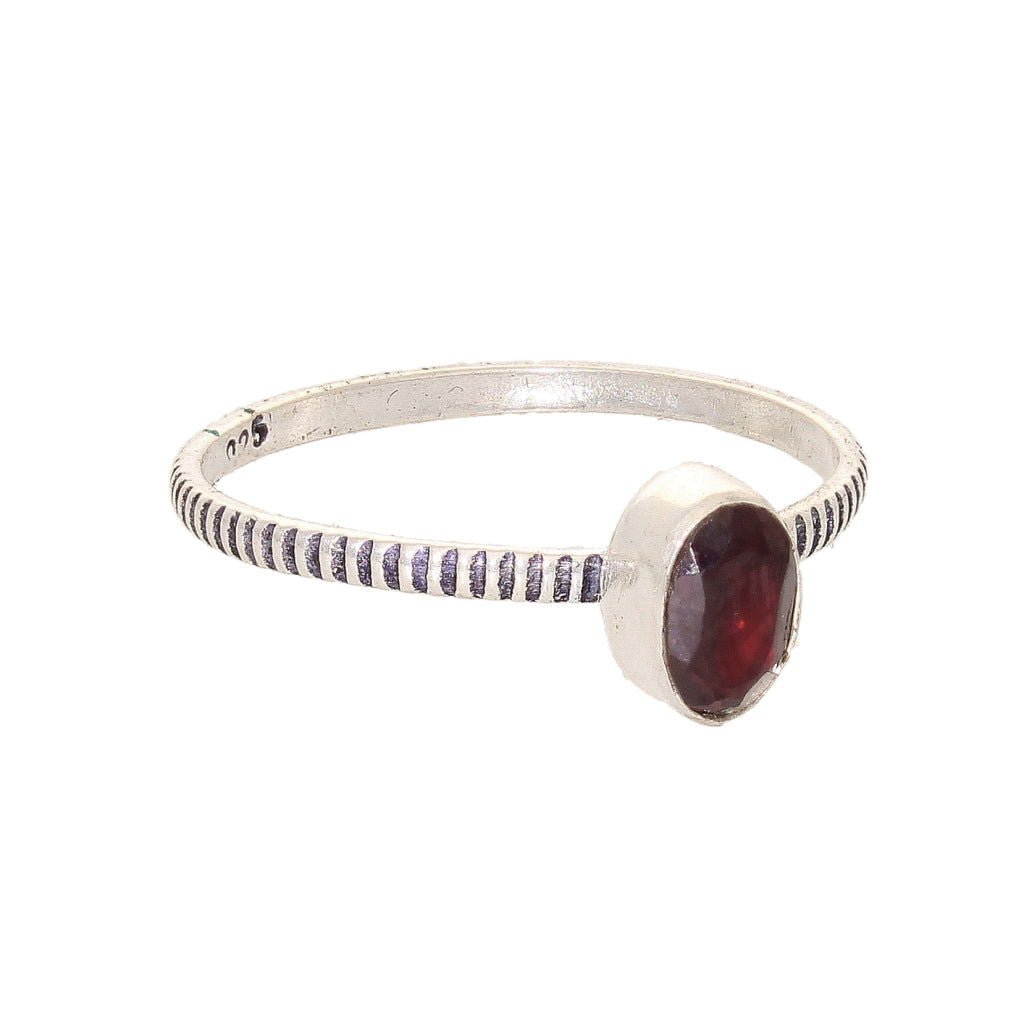Get your Garnet Silver Stack Ring – January Birthstone Glow online now or in store at Forever Gems in Franschhoek, South Africa