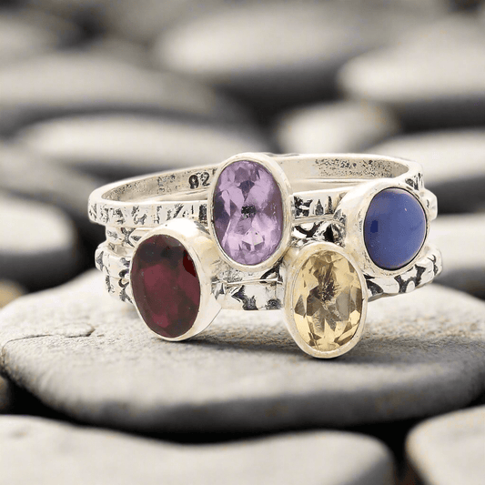 Buy your Stacks of Style: Yellow Citrine Oval Sterling Silver Stackable Ring online now or in store at Forever Gems in Franschhoek, South Africa