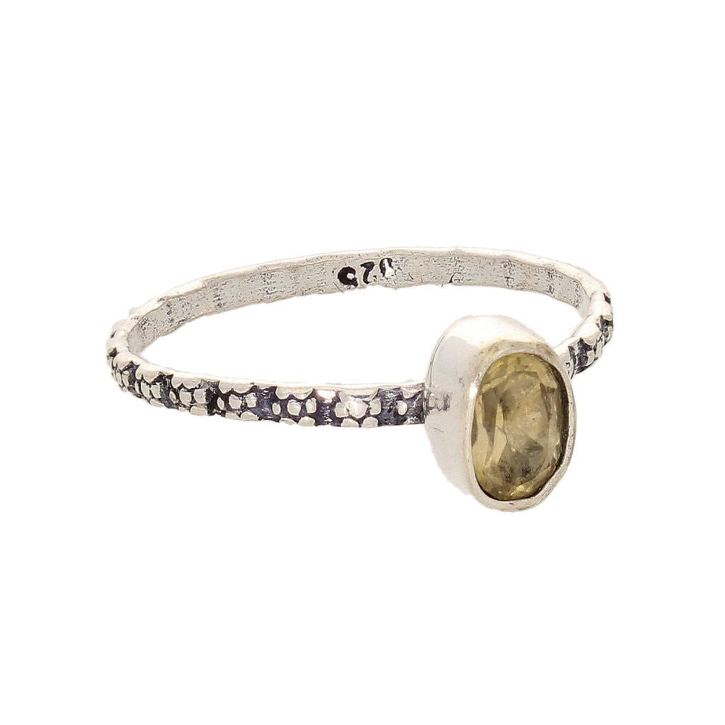 Buy your Stacks of Style: Yellow Citrine Oval Sterling Silver Stackable Ring online now or in store at Forever Gems in Franschhoek, South Africa