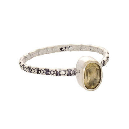 Buy your Stacks of Style: Yellow Citrine Oval Sterling Silver Stackable Ring online now or in store at Forever Gems in Franschhoek, South Africa