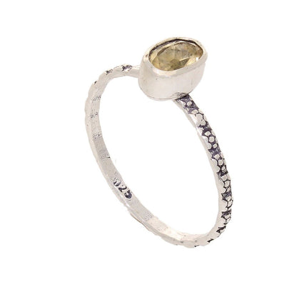 Buy your Stacks of Style: Yellow Citrine Oval Sterling Silver Stackable Ring online now or in store at Forever Gems in Franschhoek, South Africa