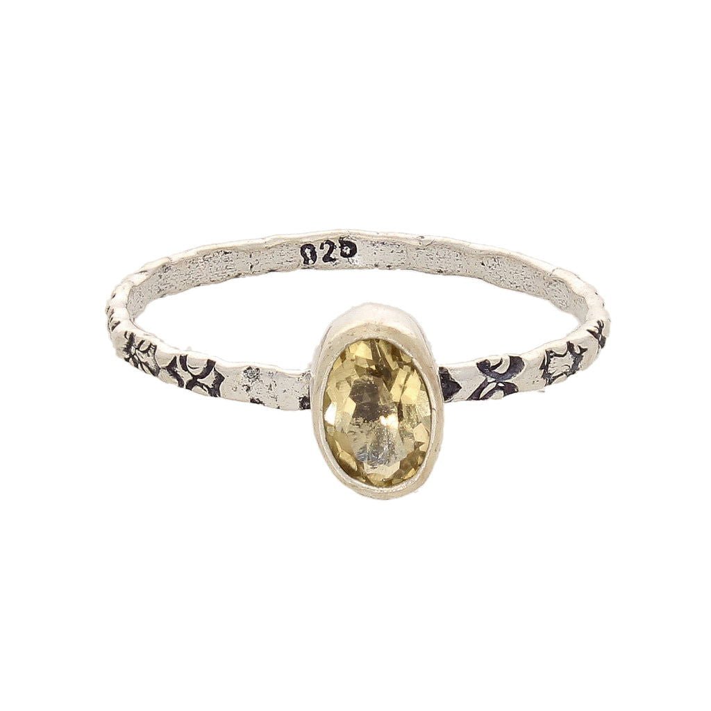 Buy your Stacks of Style: Yellow Citrine Oval Sterling Silver Stackable Ring online now or in store at Forever Gems in Franschhoek, South Africa