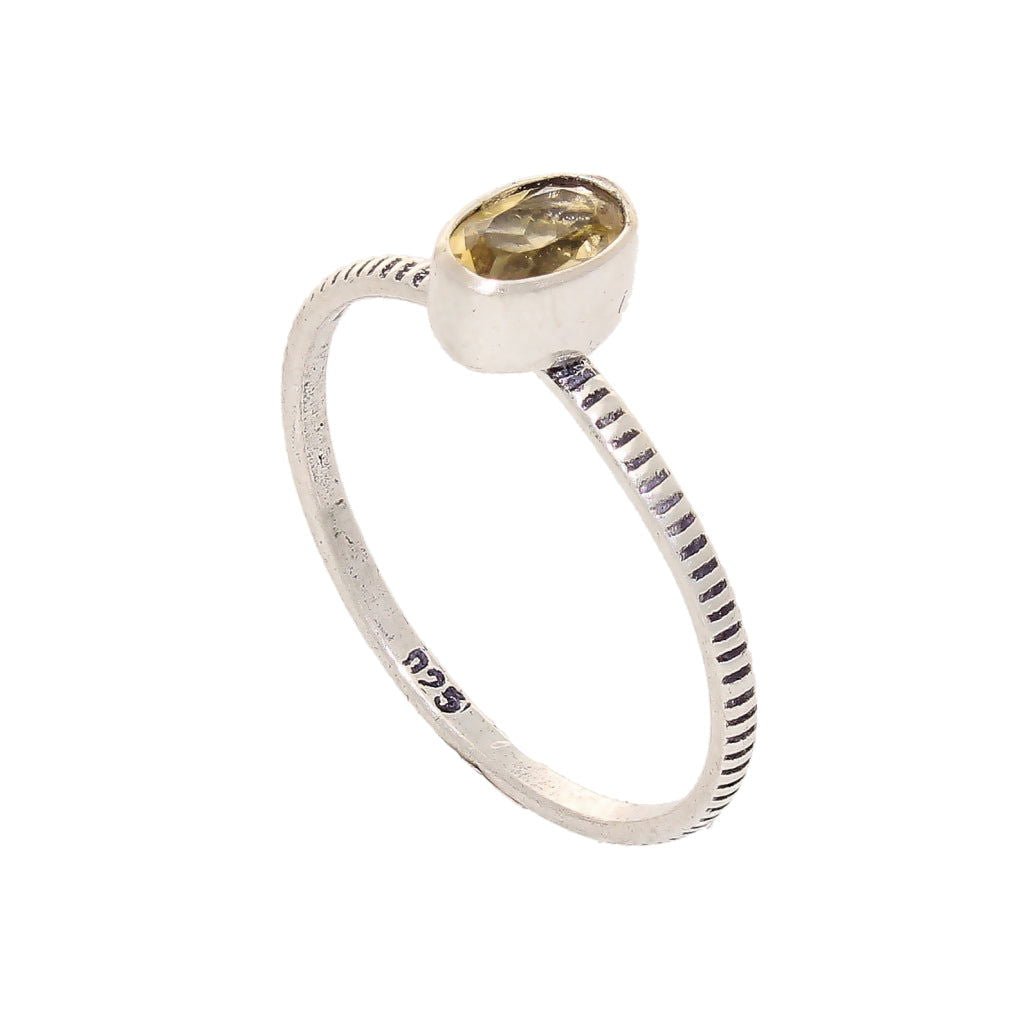 Buy your Stacks of Style: Yellow Citrine Oval Sterling Silver Stackable Ring online now or in store at Forever Gems in Franschhoek, South Africa