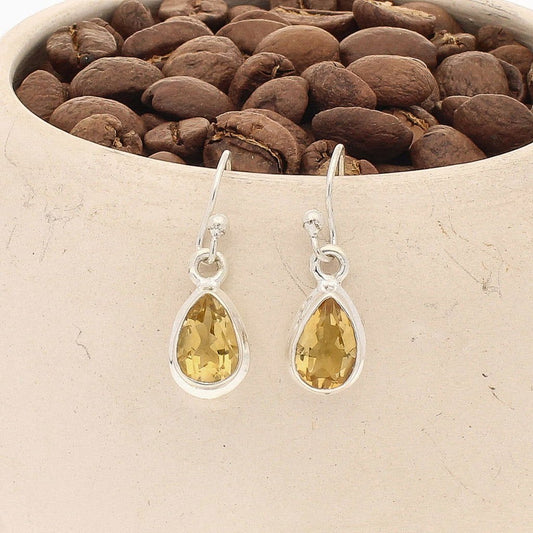 Buy your Teardrop Brilliance: Faceted Citrine Earrings online now or in store at Forever Gems in Franschhoek, South Africa