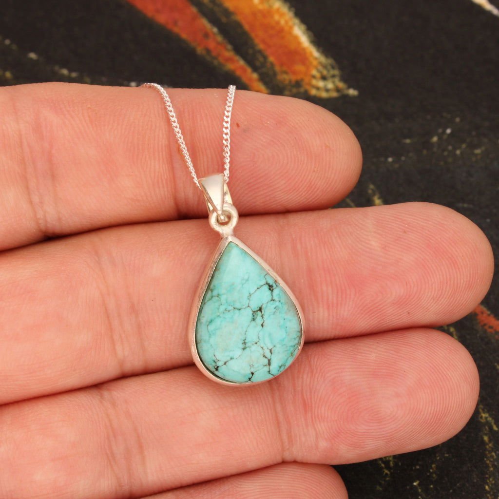 Buy your Turquoise Temptation: Sterling Silver Serenity Necklace online now or in store at Forever Gems in Franschhoek, South Africa