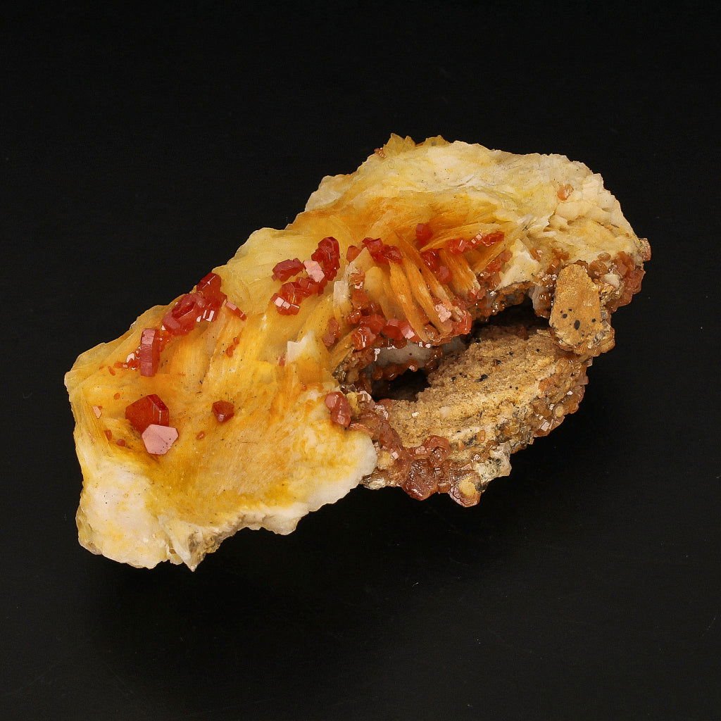 Buy your Vanadinite Crystals on Barite - Earth's Artistry online now or in store at Forever Gems in Franschhoek, South Africa