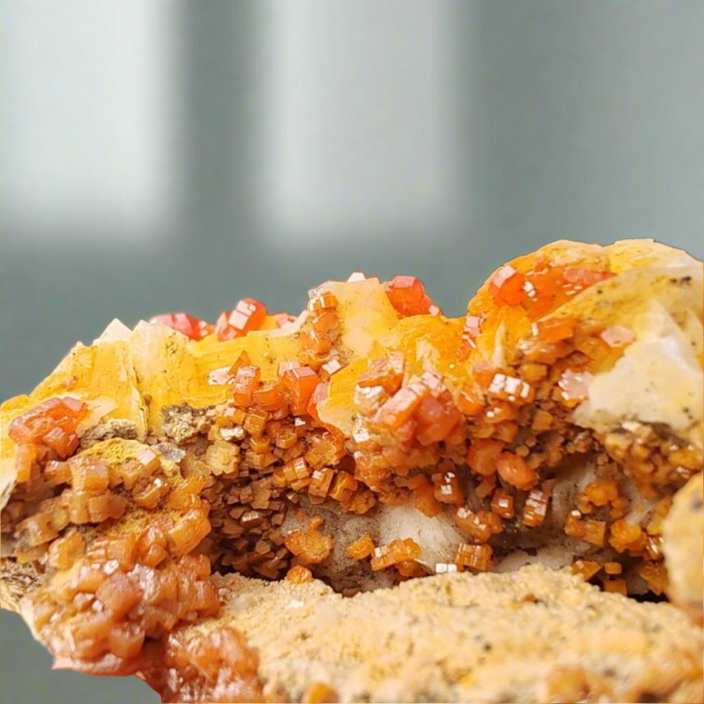 Buy your Vanadinite Crystals on Barite - Earth's Artistry online now or in store at Forever Gems in Franschhoek, South Africa
