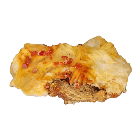 Buy your Vanadinite Crystals on Barite - Earth's Artistry online now or in store at Forever Gems in Franschhoek, South Africa