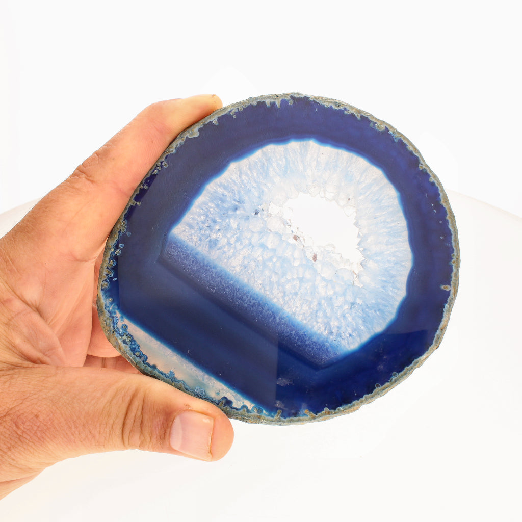 Buy your Blue Agate Slice online now or in store at Forever Gems in Franschhoek, South Africa