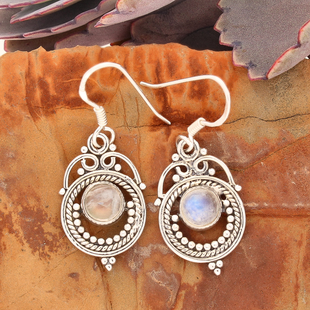 Buy your Rawa & Wire Work Gemstone Earrings online now or in store at Forever Gems in Franschhoek, South Africa