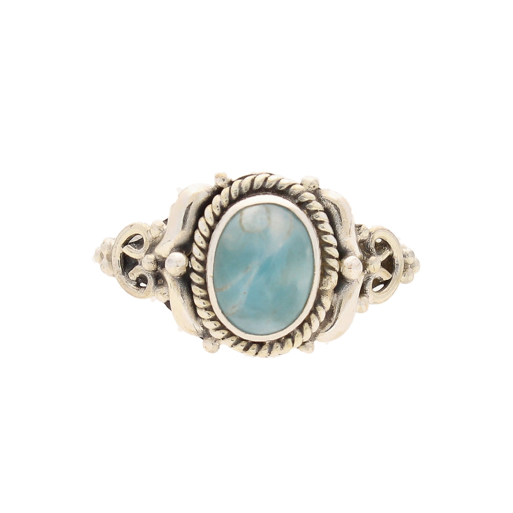 Buy your Enduring Grace Sterling Silver Larimar Ring online now or in store at Forever Gems in Franschhoek, South Africa