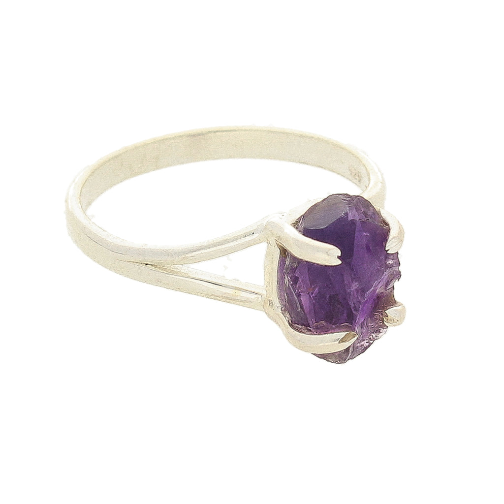 Buy your Rough Amethyst Sterling Silver Ring online now or in store at Forever Gems in Franschhoek, South Africa