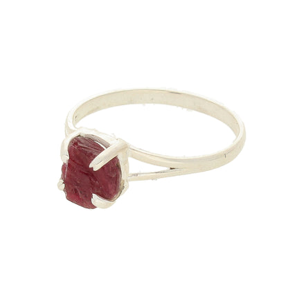 Buy your Rough Garnet Sterling Silver Ring online now or in store at Forever Gems in Franschhoek, South Africa