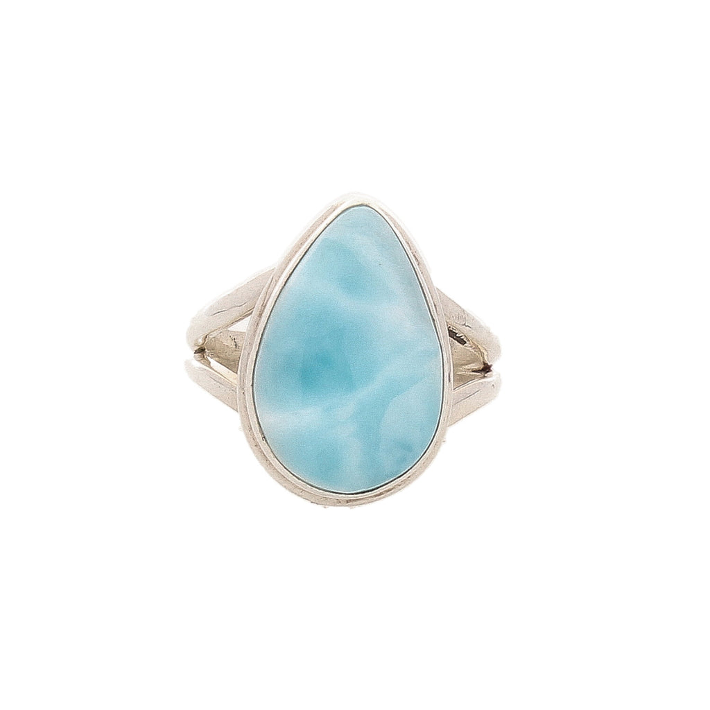 Buy your Large Larimar Gemstone Sterling Silver Ring online now or in store at Forever Gems in Franschhoek, South Africa