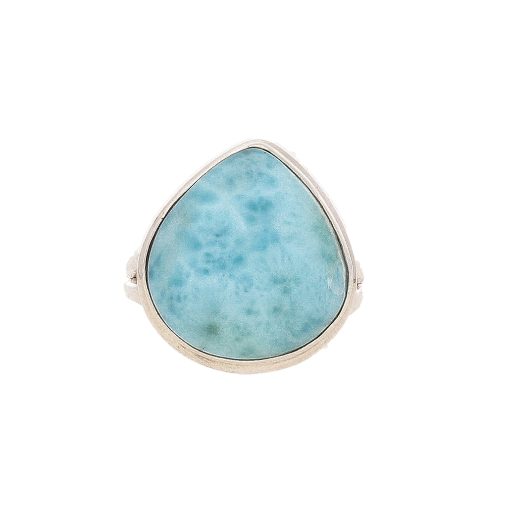 Buy your Large Larimar Gemstone Sterling Silver Ring online now or in store at Forever Gems in Franschhoek, South Africa